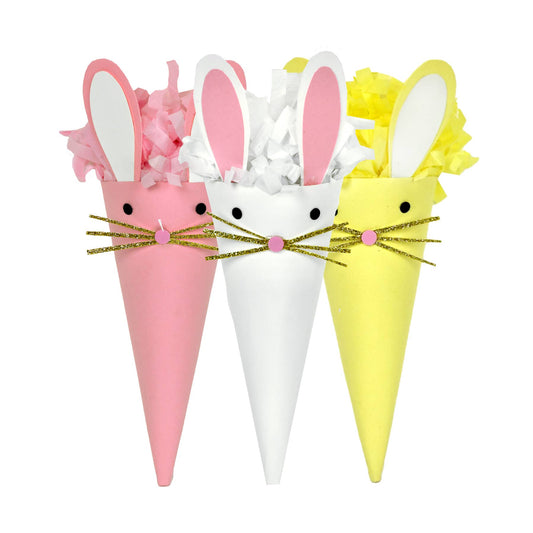 Mini Surprise Cone Easter Bunny - Assortment of Styles