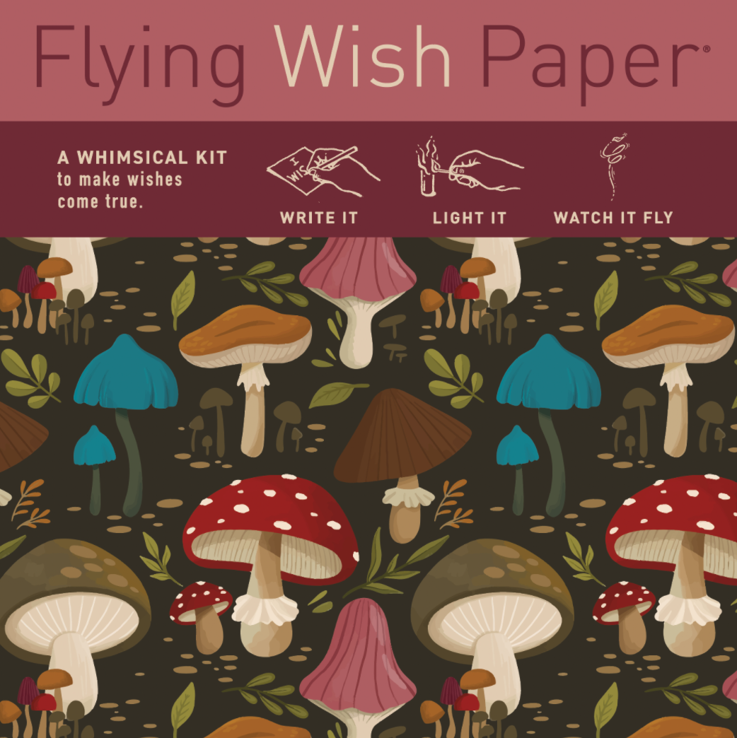 Flying Wish Paper Mini Kit - Mushrooms