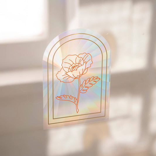 Sun Catcher Decal - Poppy