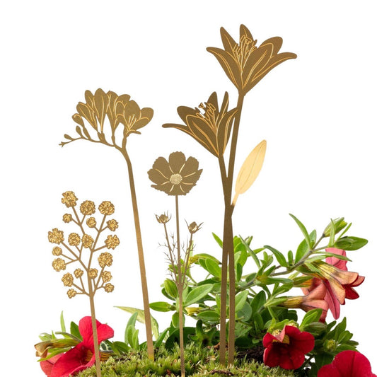 Brass Bloom Decorations