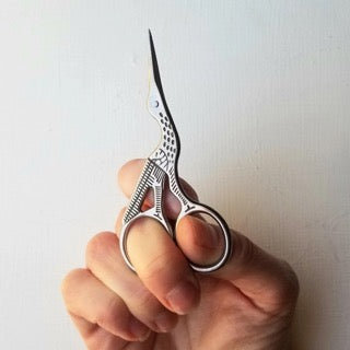 Classic Crane Embroidery Scissors