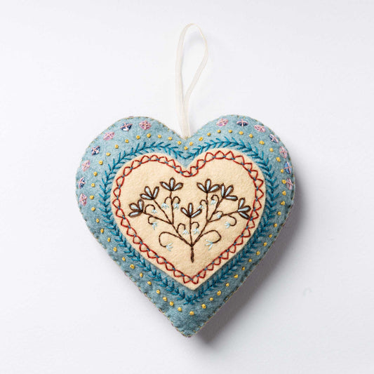 Embroidered Heart Felt Craft Kit