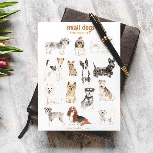 Small Dogs Sticker Sheet