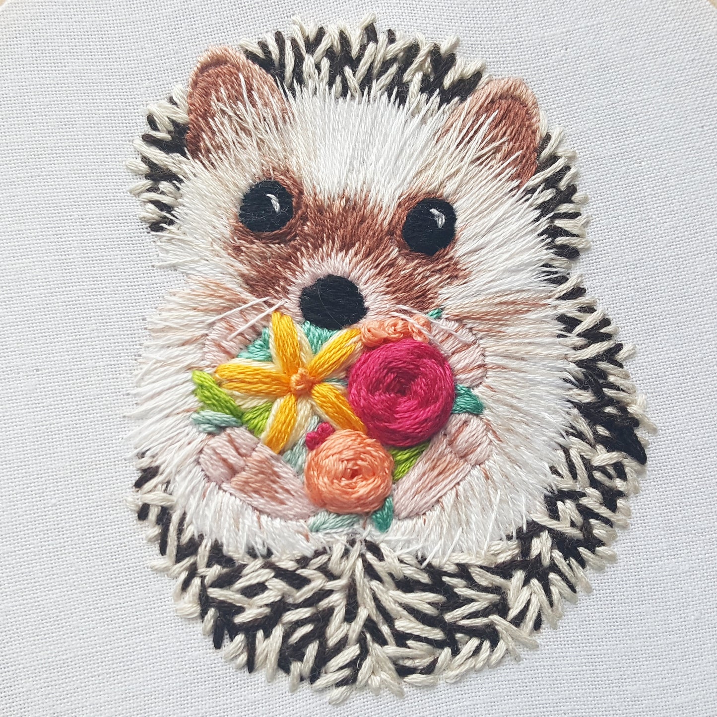 Embroidery Beginner's Kit - Hedgehog