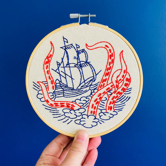 Kraken Embroidery Kit