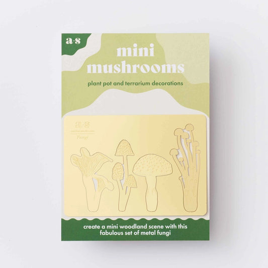 Brass Mini Mushroom Decorations