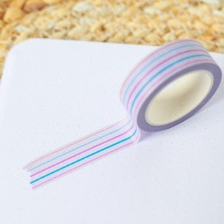 Purple Stripes Washi Tape