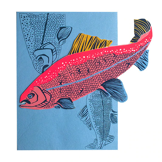 Salmon Blank Card