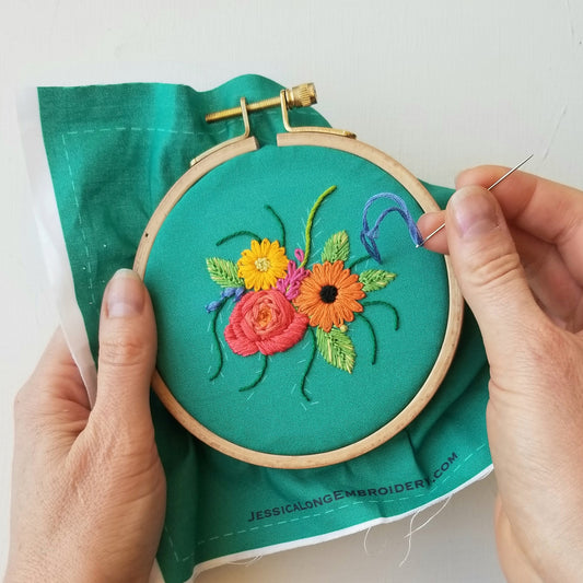 Embroidery Beginner's Kit - Summer Flowers