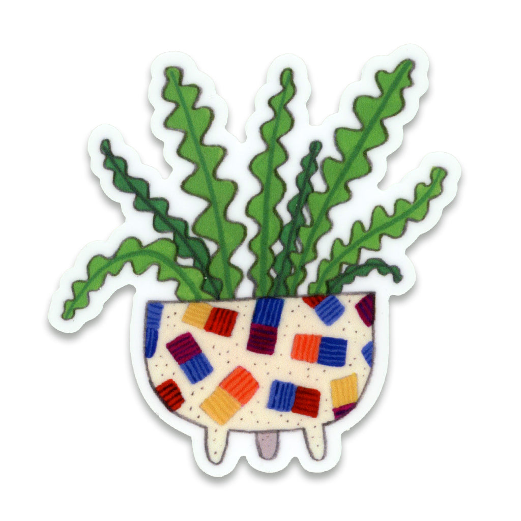 Wiggly Plant Sticker