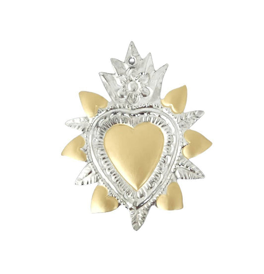 Tin Golden Heart - Small Heart Surround