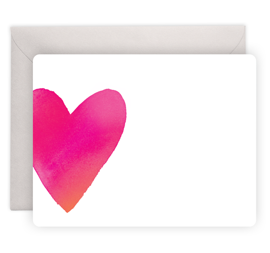 Big Heart Flat Notes | Boxed Notecards