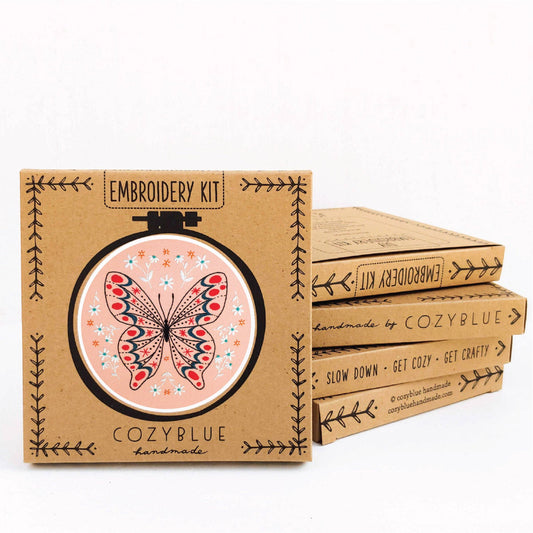 butterfly embroidery kit