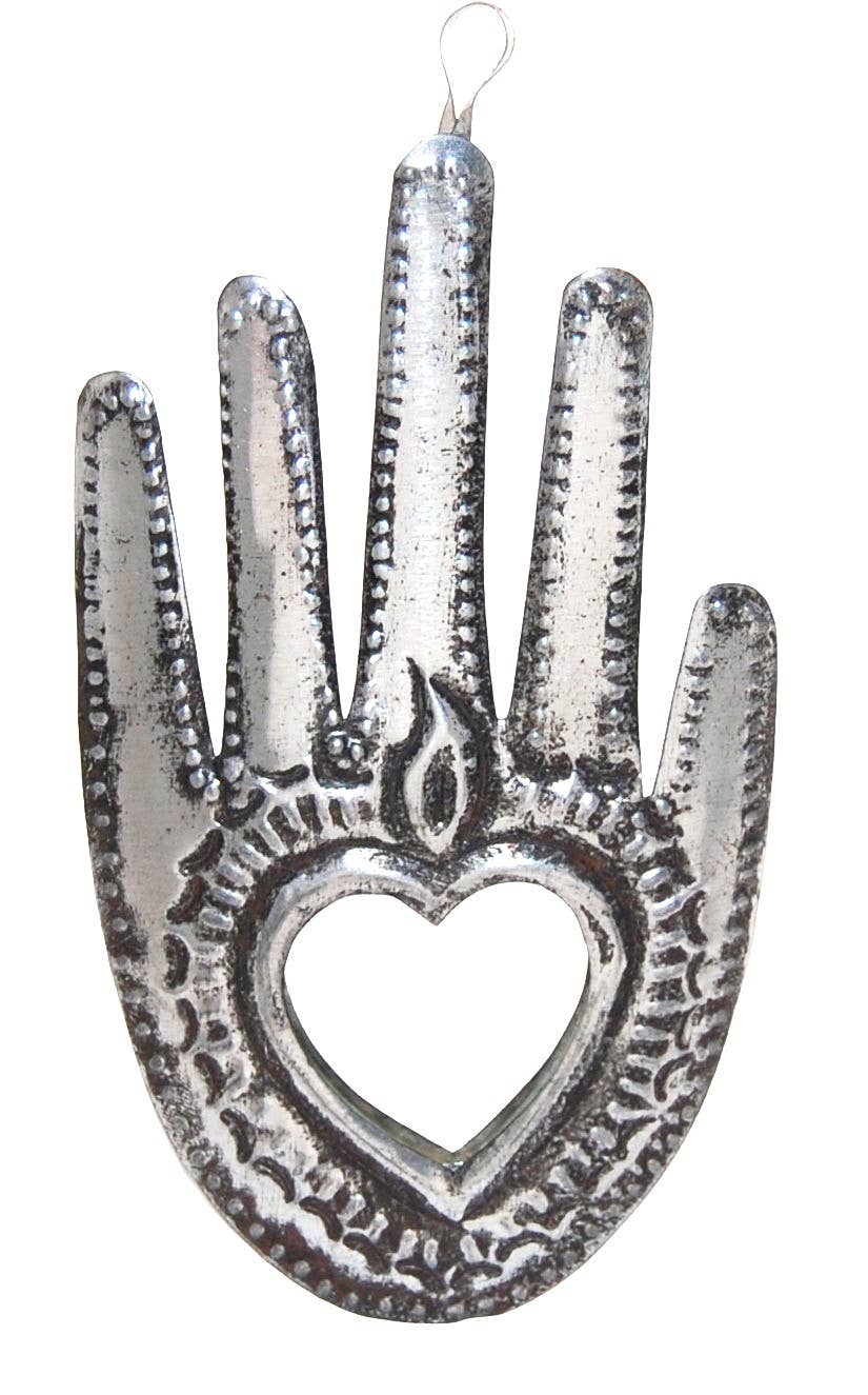 Tin Hand With Mirror