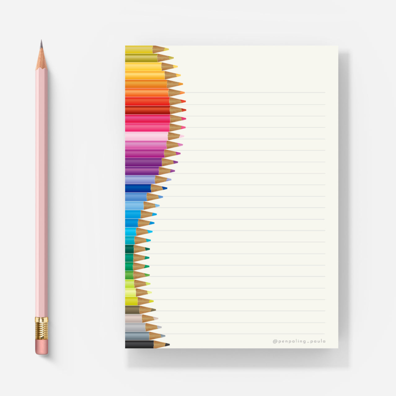 Colored Pencil Letter Pad